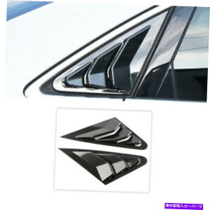 EBhE[o[ AEfBA3 8VZ_2014-2019J[{t@Co[X^C̑Vb^[[o[Jo[ For Audi A3 8V Sedan 2014-2019 Carbon Fiber Style Window Shutters Louvers Cover
