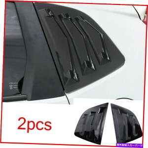 EBhE[o[ z_tBbgWY2014-2019̂鍕ABSAEBhE[o[V??b^[g For Honda FIT JAZZ 2014-2019 Glossy Black ABS Rear Window Louvers Shutters Trim