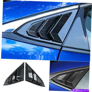 EBhE[o[ J[{t@Co[EBhENH[^[[o[Jo[gz_VrbN2016-2021Z_ Carbon Fiber Window Quarter Louver Cover Trim For Honda Civic 2016-2021 Sedan
