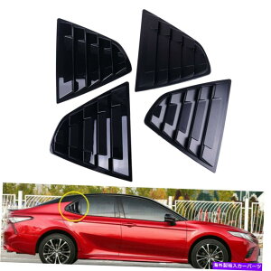 EBhE[o[ AEBhETCh[o[xgplgJ[g^J2018-19 Black Rear Window Side Louvers Vent Panel Trim Car fit For Toyota Camry 2018-19