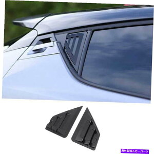 EBhE[o[ g^CHR 2018-2022ubNvC}[TChEBhE[o[V??b^[Jo[2PCSɓKĂ܂ Fit For Toyota CHR 2018-2022 Black Primer Side Window Louver Shutter Cover 2PCS