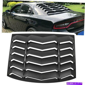 EBhE[o[ 2011-2021_bW[dij̃AEBhE[o[XN[vtgKXJo[ Rear Window Louver Scoop Windshield Cover for 2011-2021 Dodge Charger (Black)