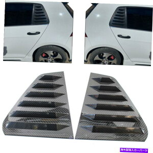 EBhE[o[ 㕔Op`̑[o[̓tHNX[QSt7̃J[{t@Co[X^CXN[v܂ Rear Triangular Window Louvers Scoop Carbon Fiber Style For Volkswagen Golf 7