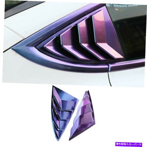 ウィンドウルーバー テスラモデル3 17-2022星空の穀物サイドウィンドウルーバーシャ??ッターカバートリム For Tesla Model 3 17-2022 Starry Sky Grain Side Window Louver Shutter Cover Trim
