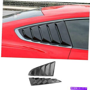 EBhE[o[ tH[h}X^O2015-2021Zg}bgubNTChEBhE[o[V??b^[Jo[g For Ford Mustang 2015-2021 ST Matte Black Side Window Louver Shutter Cover Trim