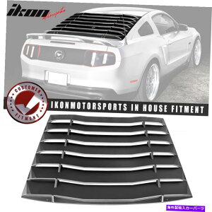 �E�B���h�E���[�o�[ �t�B�b�g05-14�t�H�[�h�}�X�^���O�C�R���X�^�C�����h�����A�E�B���h�E���[�o�[�E�B���O Fits 05-14 Ford Mustang IKON Style Unpainted Rear Window Louvers Wing