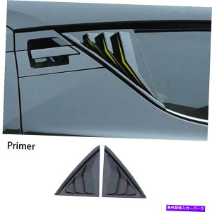 EBhE[o[ g^CHR 2018-2022vC}[ubNATChEBhENH[^[[o[Jo[g For Toyota CHR 2018-2022 Primer Black Rear Side Window Quarter Louver Cover Trim
