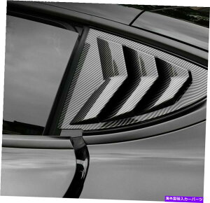 ウィンドウルーバー カーボンファイバールックリアウィンドウルーバーシャ??ッターカバーテスラモデルY 2020-2021 Carbon Fiber Look Rear Window Louver Shutter Cover For Tesla Model Y 2020-2021