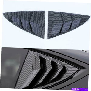 EBhE[o[ eXf3 2017-2021p̃J[{t@Co[AEBhE[o[V??b^[Jo[ Carbon Fiber Rear Window Louver Shutter Cover For Tesla Model 3 2017-2021