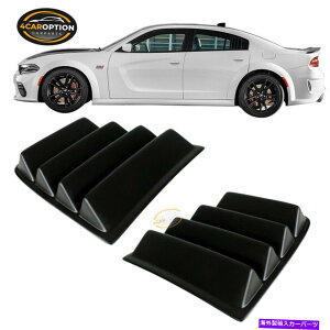 EBhE[o[ tBbg11-22_bW`[W[V1X^CXN[vTCh[o[Jo[}bgubNpp Fits 11-22 Dodge Charger V1 Style Window Scoop Side Louver Cover Matte Black PP
