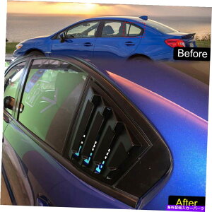 EBhE[o[ XoWRX STI 2015-2020AEBhE[o[V??b^[uChg}bgubN for Subaru WRX STi 2015-2020 Rear Window Louvers Shutter Blinds Trim Matte Black
