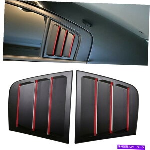 EBhE[o[ 2011-21_bW`[W[EBhEXN[vTCh[o[GAxgJo[ubNbh For 2011-21 Dodge Charger Window Scoop Side Louver Air Vent Cover Black & Red