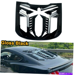 ウィンドウルーバー Ford Mustang 2015 2016 2017 2018 2019 2020光沢のあるブラックのリアウィンドウルーバー Rear Window Louver For Ford Mustang 2015 2016 2017 2018 2019 2020 Glossy Black