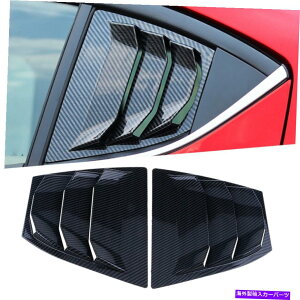 EBhE[o[ 2xAEBhE[o[V??b^[xgJo[g}c_3ANZ2014-2018ɓKĂ܂ 2x Rear Window Louver Shutter Vent Cover Trim Fit for Mazda 3 Axela 2014-2018