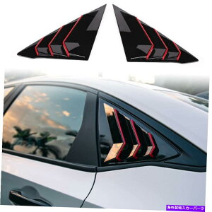 EBhE[o[ OXubNbhTChxgEBhEXN[v[o[Jo[z_VrbN11 2022N Gloss Black Red Side Vent Window Scoop Louver Cover For Honda Civic 11th 2022