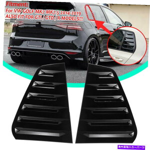 �E�B���h�E���[�o�[ �T�C�h�E�B���h�E���[�o�[�t�����g�K���X�T���V�F�[�h�J�o�[VW�S���tMK7 MK7.5 GTI R 14-19�I Side Window Louver Windshield Sun Shade Cover For VW Golf MK7 MK7.5 GTI R 14-19!�y���s�A���i�z