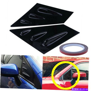 EBhE[o[ OXubNTChEBhE[o[xgXN[vJo[15-2018XoWRX/STIZ_ Gloss Black Side Window Louver Vent Scoop Cover For 15-2018 Subaru WRX/STI Sedan