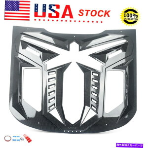 EBhE[o[ tH[h}X^OGT 2015-2021J[{t@Co[bNp̃ubN}oX^C̑[o[ BLACK MANBA Style Window Louvers for Ford Mustang GT 2015-2021 Carbon Fiber Look