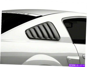 ウィンドウルーバー Speedform Classicクォーターウィンドウルーバー。マットブラック(05-09マスタングクーペ) SpeedForm Classic Quarter Window Louvers; Matte Black (05-09 Mustang Coupe)