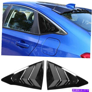 EBhE[o[ tBbg2022z_VrbN11Ԗڂ̃Z_TChEBhE[o[xgJo[AuXOXubNAJ Fit 2022 Honda Civic 11th Sedan Side Window Louver Vent Cover ABS Gloss Black AJ