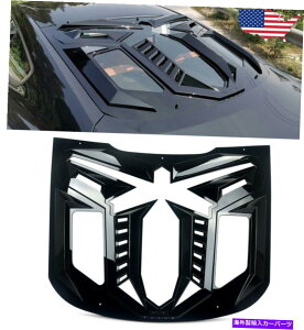 EBhE[o[ ̂ubN}oX^CAEBhE[o[Jo[tH[h}X^O2015-2020 Glossy Black MANBA Style Rear Window Louver Cover For Ford Mustang 2015-2020