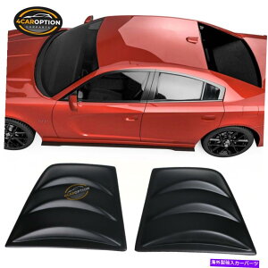 EBhE[o[ tBbg11-22_bW`[W[EBhEXN[vTCh[o[V3X^C}bgubNPP Fits 11-22 Dodge Charger Window Scoop Side Louver V3 Style Matte Black PP