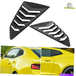EBhE[o[ V{[J}̃TChEBhE[o[2016-2021[VOX^C{X^CubN Side Window Louvers For Chevy Camaro 2016-2021 Racing Style Lambo Style Black