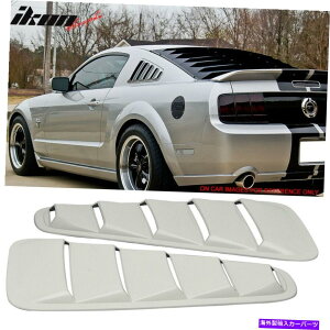EBhE[o[ tBbg05-09}X^OV6yCgHPptH[}XzCgEBhE[o[2PC -ABS Fits 05-09 Mustang V6 Painted # HP Performance White Window Louver 2Pc - ABS