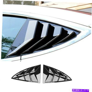 EBhE[o[ eXf3 2017-22OXubNAEBhENH[^[[o[Jo[g2PC For Tesla Model 3 2017-22 Gloss Black Rear Window Quarter Louver Cover Trim 2pc