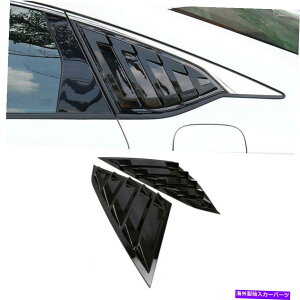 �E�B���h�E���[�o�[ �z���_�A�R�[�h2018-2021�̌���̂��鍕�����A�E�B���h�E���[�o�[�V��??�b�^�[�J�o�[�g���� Glossy Black Rear Window Louver Shutter Cover Trim For Honda Accord 2018-2021