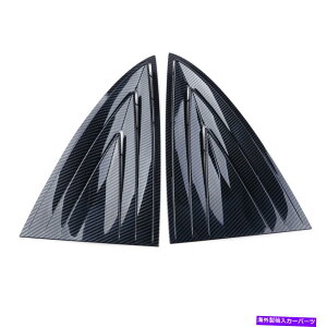 EBhE[o[ 2PCS ABSJ[{AEBhE[o[V??b^[Jo[eXf3 2018-2019ɃtBbg 2Pcs ABS Carbon Rear Window Louver Shutter Cover Fit For Tesla Model 3 2018-2019