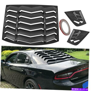 �E�B���h�E���[�o�[ �_�b�W�`���[�W���[2011-2021 GT�����{�X�^�C���ɓK�������A�ƃT�C�h�E�B���h�E���[�o�[ Rear and Side Window Louvers Fit for Dodge Charger 2011-2021 GT Lambo Style�y���s�A���i�z