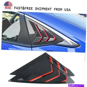 EBhE[o[ J[{t@Co[ +bhTChxgEBhEXN[v[o[Jo[z_VrbN11 2022N Carbon Fiber + Red Side Vent Window Scoop Louver Cover For Honda Civic 11th 2022