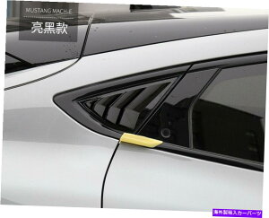 EBhE[o[ tH[h}X^O}bn-E 2021-23 2PCŠ̂鍕ATChEBhE[o[ Glossy Black Rear Side Window Scoop Louver For Ford Mustang Mach-E 2021-23 2PCS