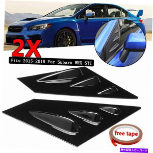 EBhE[o[ 2015-2021XoWRX STIyAABStgEBhE[o[TChxgObV[ubN For 2015-2021 Subaru WRX STI Pair ABS Front Window Louver Side Vent Glossy Black