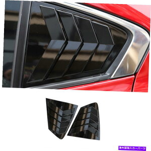 EBhE[o[ ̂鍕AEBhE[o[V??b^[Jo[Jo[}c_3 m3Z_19-21 Glossy Black Rear Window Louver Shutter Cover Trim For Mazda 3 M3 Sedan 19-21