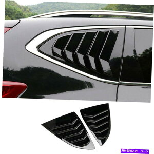 ウィンドウルーバー ホンダCR-V 2017-2021グロスブラックサイドウィンドウルーバーシャ??ッターカバートリム2PCS For Honda CR-V 2017-2021 Gloss Black Side Window Louver Shutter Cover Trim 2pcs