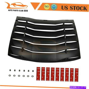 EBhE[o[ 11-20_bW[d̂߂1xubNAuXAEBhE[o[Jo[TVF[h 1x Black ABS Rear Window Louver Cover Sun Shade for 11-20 Dodge Charger