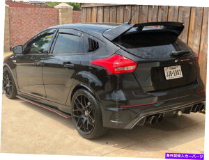 EBhE[o[ tH[htH[JXST RS MK3nb`obN2PCVCj[ubNEBhETCh[o[xgɓKĂ܂ fit for Ford Focus ST RS MK3 Hatchback 2PC shiny black Window Side Louvers Ve