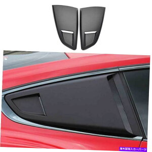 �E�B���h�E���[�o�[ 3roush�}�b�g�u���b�N�T�C�h�x���g�E�B���h�E�X�N�[�v���[�o�[�J�o�[�t�H�[�h�}�X�^���O2015-22 3ROUSH Matte Black Side Vent Window Scoop Louver Cover For Ford Mustang 2015-22�y���s�A���i�z