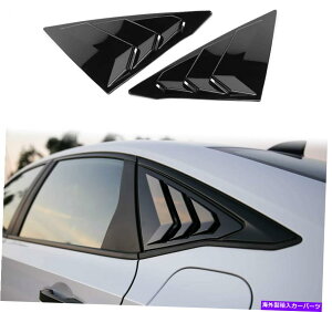 EBhE[o[ z_VrbN11 2022NOXubNTChxgEBhEXN[v[o[Jo[g For Honda Civic 11th 2022 Gloss Black Side Vent Window Scoop Louver Cover Trim