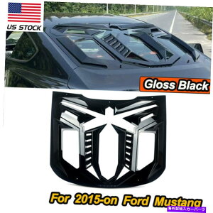ウィンドウルーバー フォードマスタング2015 2016 2017 2018 2018 2019 2020グロスブラックリアウィンドウルーバー For Ford Mustang 2015 2016 2017 2018 2019 2020 Gloss Black Rear Window Louver
