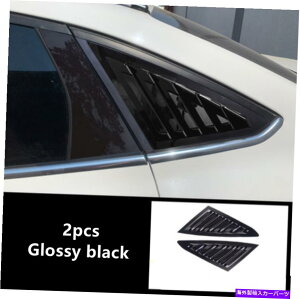 EBhE[o[ tH[htH[JX2012-18Z_̂鍕hAEBhE[o[V??b^[Jo[ For Ford Focus 2012-18 Sedan Glossy black Side door Window Louver Shutter Cover