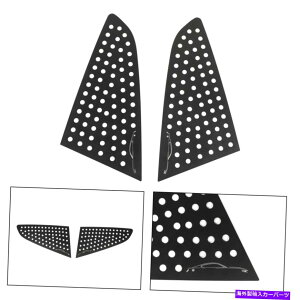 EBhE[o[ ubNAgCAO[EBhE[o[Jo[tH[h}X^O2015-19 TG̃g Alloy Black Rear Triangular Window Louver Cover Trim For Ford Mustang 2015-19 TG