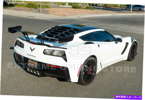 EBhE[o[ vC}[ubNAuXAEBhE[o[TVF[hJo[14-19RxbgC7N[ỹJo[ Primer Black ABS Rear Window Louver Sun Shade Cover For 14-19 Corvette C7 Coupe