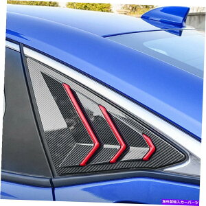 EBhE[o[ z_VrbN11 2022J[{t@Co[bhxgEBhEXN[v[o[Jo[2PCS For Honda Civic 11th 2022 Carbon Fiber Red Vent Window Scoop Louver Cover 2pcs