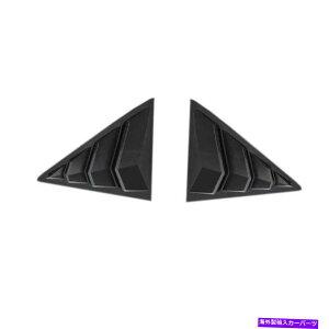 EBhE[o[ LfbNCT4̏ꍇATSyCgubNATChEBhENH[^[[o[Jo[g2PCS For Cadillac CT4 ATS Paint Black Rear Side Window Quarter Louver Cover Trim 2PCS