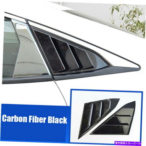 ウィンドウルーバー ホンダシビックセダン2016-18エアベントクォーターウィンドウルーバーカバーカーボンファイバー For Honda Civic Sedan 2016-18 Air Vent Quarter Window Louver Cover Carbon Fiber