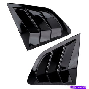 EBhE[o[ 2PCSubNAEBhEVb^[[o[XN[vJo[YQashqai J11ɃtBbg 2pcs Black Rear Window Shutter Louver Scoop Cover Fit for Nissan Qashqai J11