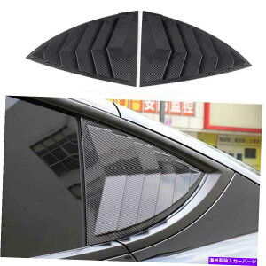 EBhE[o[ eXfY 2020-2021̃J[{t@Co[ATChEBhE[o[Jo[ Carbon Fiber Rear Side Window Quarter Louver Cover For Tesla Model Y 2020-2021